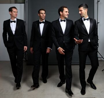 Andy Murray, Rafael Nadal, Roger Federer y Novak Djokovic.