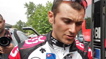 El ciclista italiano Ivan Basso, durante el Tour de Francia 2006.
