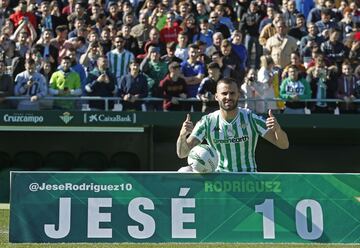 Presentación de Jesé Rodriguez como nuevo jugador del Real Betis. 
 