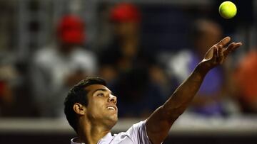 Tenis, Chile Dove MenCare Open
ATP 250 de Santiago.
El tenista Christian Garn de Chile prepara el servicio durante el ATP 250 Chile Dove MenCare Open Santiago, Chile.
27/02/2020
Felipe Zanca/Photosport
