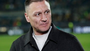 Rafael Urazbakhtin en el duelo entre el Kairat y el Real Madrid de Champions.