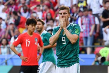 Timo Werner pierde una ocasión de gol.