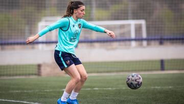 Eva Navarro, durante un entrenamiento.