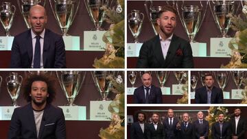 El posado navideño del Madrid: Florentino, Zidane, Ramos, Laso...