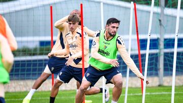 Cristian Glauder en un entrenamiento en la Ciudad Deportiva.