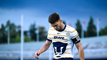 Lisandro Magallán durante un partido de los Pumas.