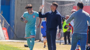 Fernando Torres, en un partido con el filial.