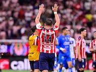 Javier Chicharito Hernandez of Guadalajara during the 17th round match between Guadalajara and Monterrey as part of the Liga BBVA MX, Torneo Apertura 2025 at Akron Stadium, on November 08, 2025 in Guadalajara, Jalisco, Mexico.