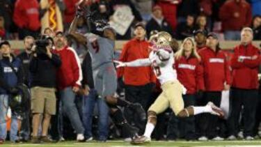 DeVante Parker, nuevo jugador de los Dolphins, con la Universidad de Louisville.
