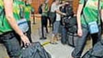 Las lituanas, en el aeropuerto.