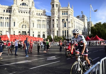 Alberto Contador raced for the last time in the final stage of the Vuelta a España in Madrid after a career that reaped two Tours de France, two Giros and two Vueltas. The whole race has been special," said Contador after his final appearance. "Yesterday