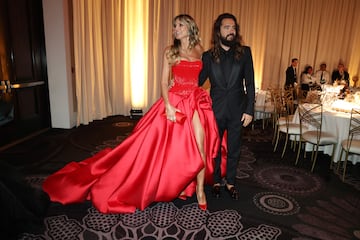 Heidi Klum y Tom Kaulitz en los Golden Globes 2024. REUTERS/Mario Anzuoni