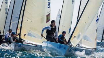 Imagen de la cuarta jornada de los Mundiales de Clase Finn que se disputan en Melbourne.