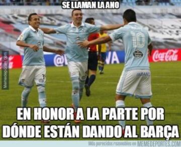 Los 'memes' del baño del Celta al Barcelona