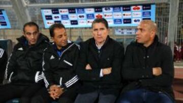 Juan Carlos Garrido, en el banquillo del Al Ahly