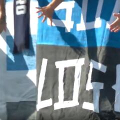 La muestra de cariño de hinchas de Atalanta con Duván Zapata