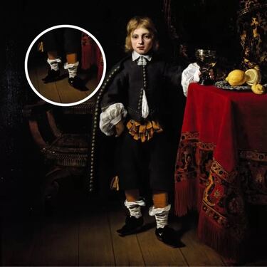 ¿Niño viajero en el tiempo?: encuentran el logo de Nike en pintura holandesa de 1600 y las teorías arden