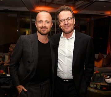 A pesar de que la cinta 'El Camino' abordará más la personalidad de Jesse Pinkman, no podía faltar Bryan Cranston durante la premier.