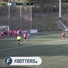 Hasta los rivales alucinaron: golazo olímpico del Llagostera