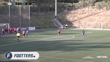 Hasta los rivales alucinaron: golazo ol¨ªmpico del Llagostera