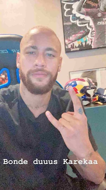 What has prompted Neymar to shave off his hair?