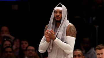 Carmelo Anthony, durante el partido contra los Sixers.