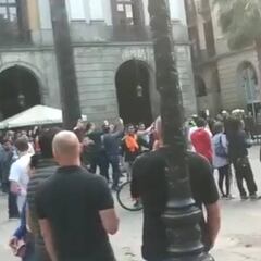 Los 'hooligans' detenidos estarán en comisaría hasta el jueves
