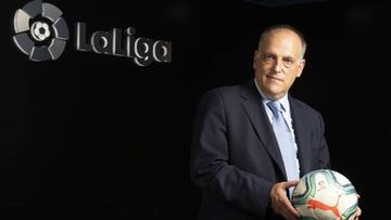 El presidente de LaLiga Javier Tebas.