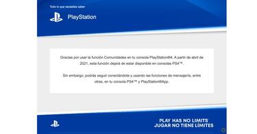 PlayStation eliminará las Comunidades de PS4 en abril; ya es oficial