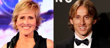 Journalist Mercedes Milá and Luka Modric