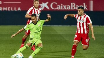Corpas, en un partido del Almería.