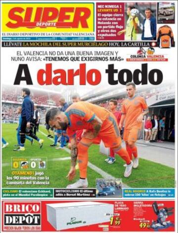 Portadas de la prensa deportiva