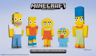 Los Simpsons llegan a Minecraft en Xbox One y 360
