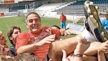 <b>FIN DE FIESTA. </b>La plantilla y el cuerpo técnico hicieron un entrenamiento distendido.