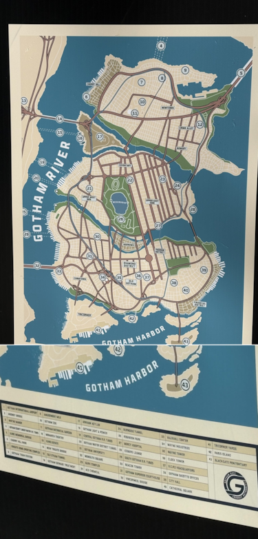 Parece el mapa de GTA 6 pero es el de Gotham del DCU de James Gunn: se filtra el plano de la ciudad de la película ‘Clayface’