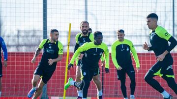 Entrenamiento del Real Mallorca en la Ciudad Deportiva