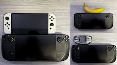 Steam Deck cara a cara con Nintendo Switch, otras consolas y hasta con una banana