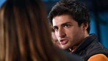 Carlos Sainz durante un evento publicitario en marzo.