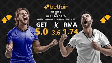 Getafe CF vs. Real Madrid CF: horario, dónde ver, pronósticos y clasificación