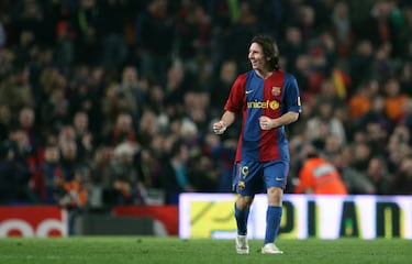 El 10 marzo de 2007 Leo Messi marcó su primer hat-trick, 47 en total, con el FC Barcelona. Fue contra el eterno rival, el Real Madrid, y el encuentro acabó en empate, 3-3. 