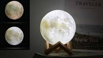 Su forma de Luna le aporta un toque único a las habitaciones