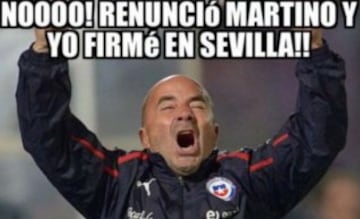 Los memes dedicados a Sampaoli tras renuncia de Martino