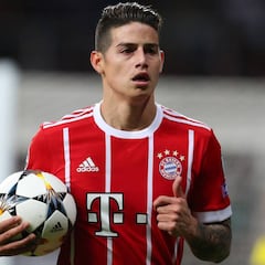 Las 5 marcas que superó James en el Bayern esta temporada