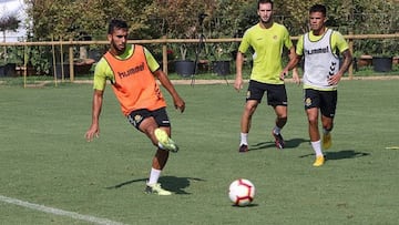 Maloku durante un entrenamiento.