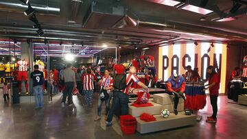 Aspecto de la tienda del Atl&eacute;tico del Wanda Metropolitano. 