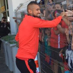 La Roja fue recibida por una multitud en Calama
