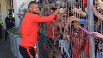 La Roja fue recibida por una multitud en Calama