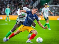 Álex Calvo hizo el gol de la victoria del equipo pirenaico.