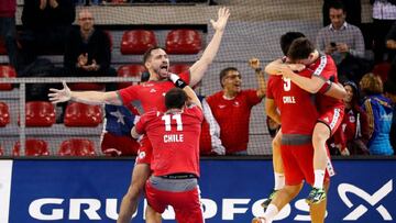 Selecci&oacute;n Balonmano festeja