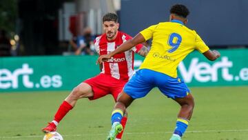 De Paul en su estreno en el C&aacute;diz-Atl&eacute;tico del Carranza. 